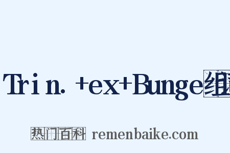 Trin.+ex+Bunge组词是什么意思的图片